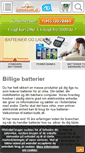 Mobile Screenshot of batteri-butik.dk