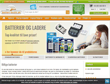 Tablet Screenshot of batteri-butik.dk
